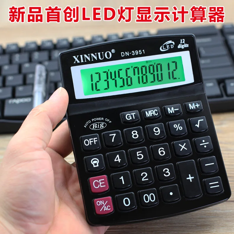New Arrival Cigna Calculator Pioneered Led Neon Screen Backlight