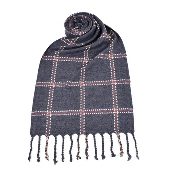 

2018 Real Women Adult Cotton Polyester Plaid Hijab Winter New Lattice Tassel Of British Style Winter Cashmere Scarves Wholesale