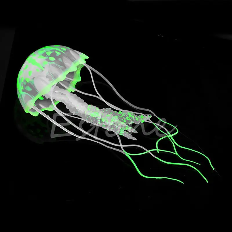 Яркая Медуза с эффектом свечения для аквариума, украшение для бассейна, Прямая поставка