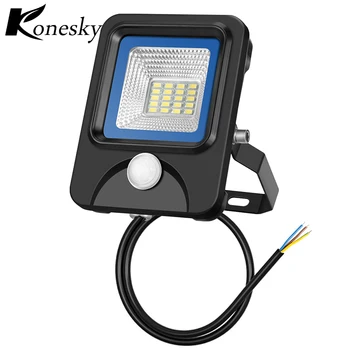 

IP66 Waterproof 10W LED Wall Light Adjustable PIR Motion Sensor Light 900LM 6000K Flood Light for Yard Garden 30%