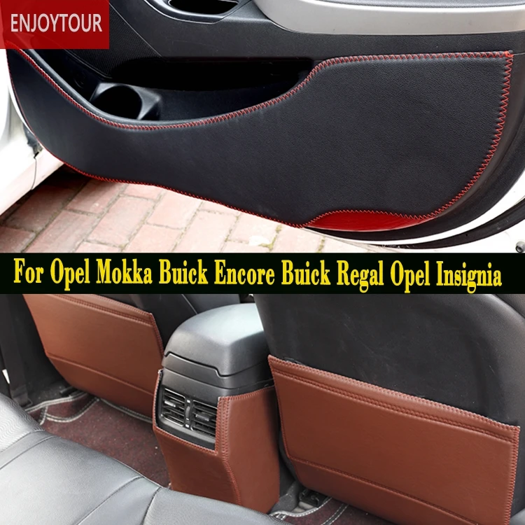 

Car pads front rear door Seat Anti-kick mat Accessories For Vauxhall Opel Mokka Buick Encore Buick Regal Opel Insignia