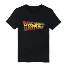 Back To Future Funny Film Tshirt Hip Hop Tees Mens Tshirts Five Type Short Sleeve Tees Summer Clothes Soft Cotton 4XL-XXS