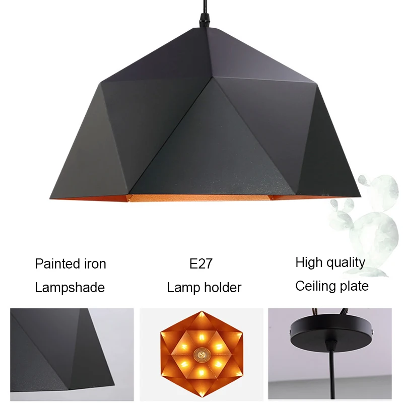 Современные подвесные светильники в скандинавском стиле, промышленная Подвесная лампа, цветная Подвесная лампа, железная Подвесная лампа для столовой, кухни, гостиной, бара