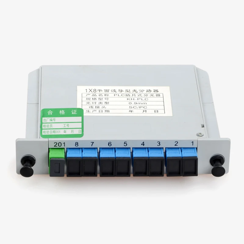 SC 1: 8 Сплиттер Волоконно оптический ящик FTTH 1 сплиттер коробка с 1X8 плоского типа