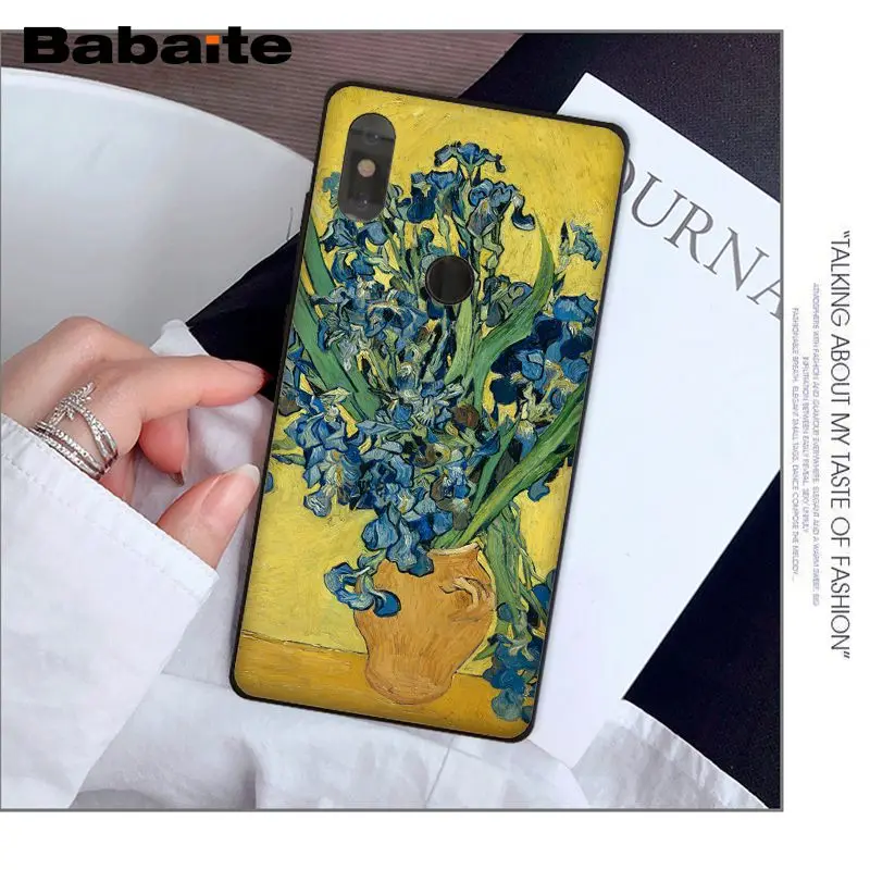 Vintage Art Floral Plant Vincent Van Gogh Starry Sky Oil Painting