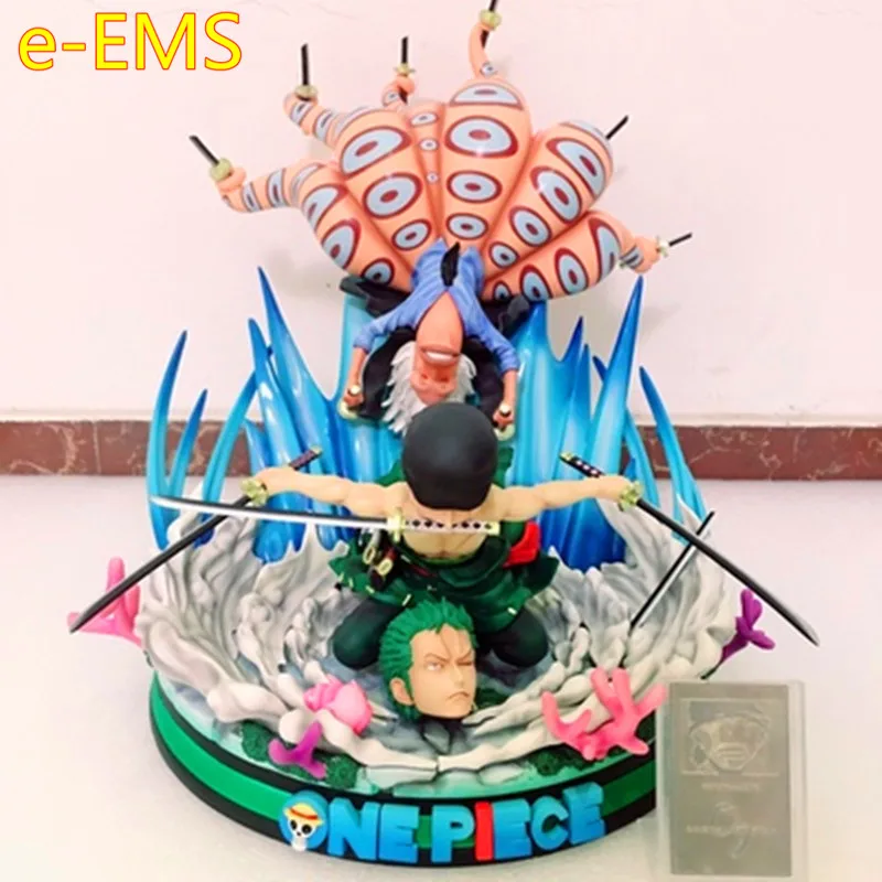 

Anime ONE PIECE Roronoa Zoro VS Octopus The Fish Men Island Battle GK Resin Statue Action Figure Model Giocattolo G2548