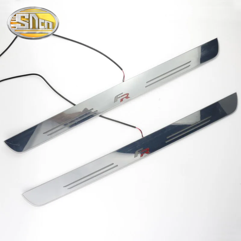  Customized 4PCS Moving LED Welcome Pedal Car Scuff Plate Pedal Threshold Door Sill Pathway Light Fo - 32947830824