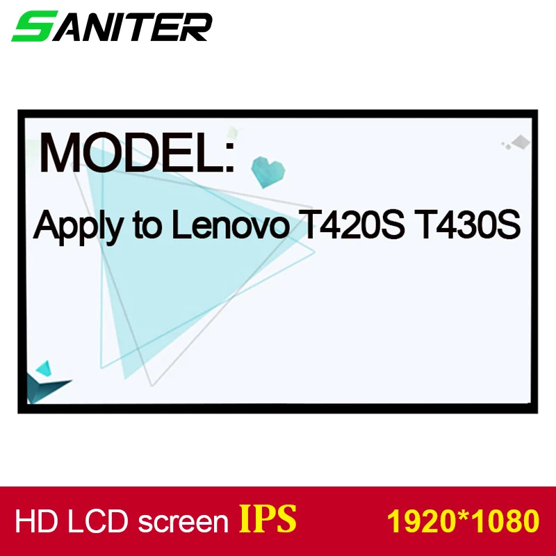 SANITER Apply to Lenovo T420S T430S screen high score IPS 1920 1080 HD Laptop LCD Screen