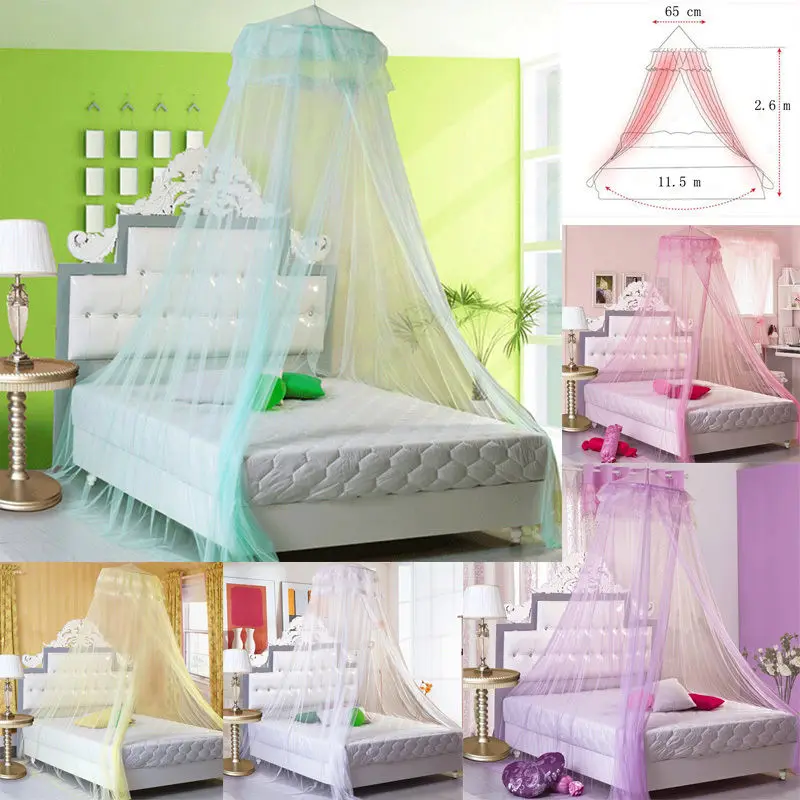 2017 New Elegant Lace Princess Bed Mosquito Netting Mesh Canopy Round
