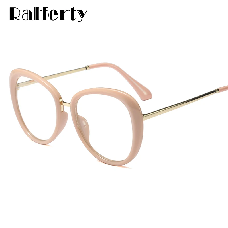 

Ralferty Round Glasses Frame Women Fashion Eyeglasses Frame For Optic Myopia Prescription Eyewear 0 Degree oculo de grau F97542
