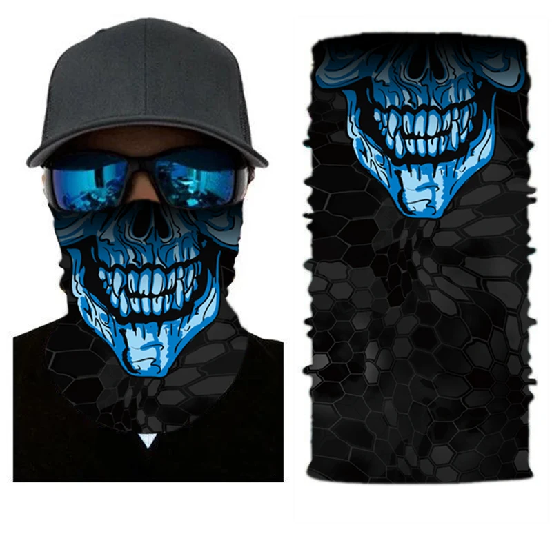 GPFORTYSIX Multifunctional Seamless 3D print Balaclava Tube Motorcycle Neck Face Mask Scarf Bicycle Outdoor racing moto Headband