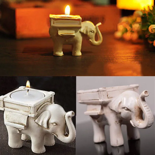 

Wedding Favors "Lucky Elephant" Tea Light Candle Holder Event & Party Supplies+ Free Shipping 100pcs/lot