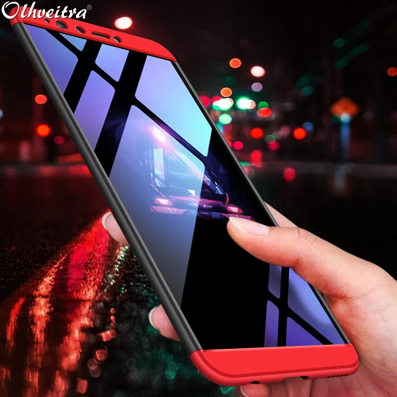 

Luxury Protection Shell For Huawei Enjoy 8 Plus Case 3 In 1 Cover Phone Housing Hard PC Funda 360 Full Case For Huawei Y9 2018