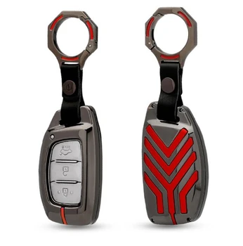 

Gift Car Keychain Holder Case For Hyundai HB20 IX20 Solaris Creta Getz IX25 IX35 Elantra Accent Tuscon 2018 Smart Fob Key Cover
