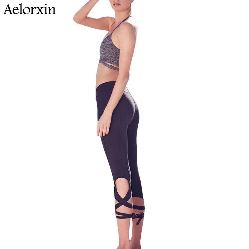 New 2019 Women's Lulu Capris Bandage Pant Sexy Under Leg Lady Slim Fit Pants S M L New 2019 Women's Lulu Capris Bandage Pant Sexy Under Leg Lady Slim Fit Pants S M L