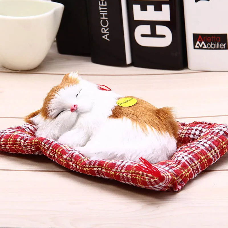Plush cat pet toys sleeping cat Sounding toys for cats pet supplies