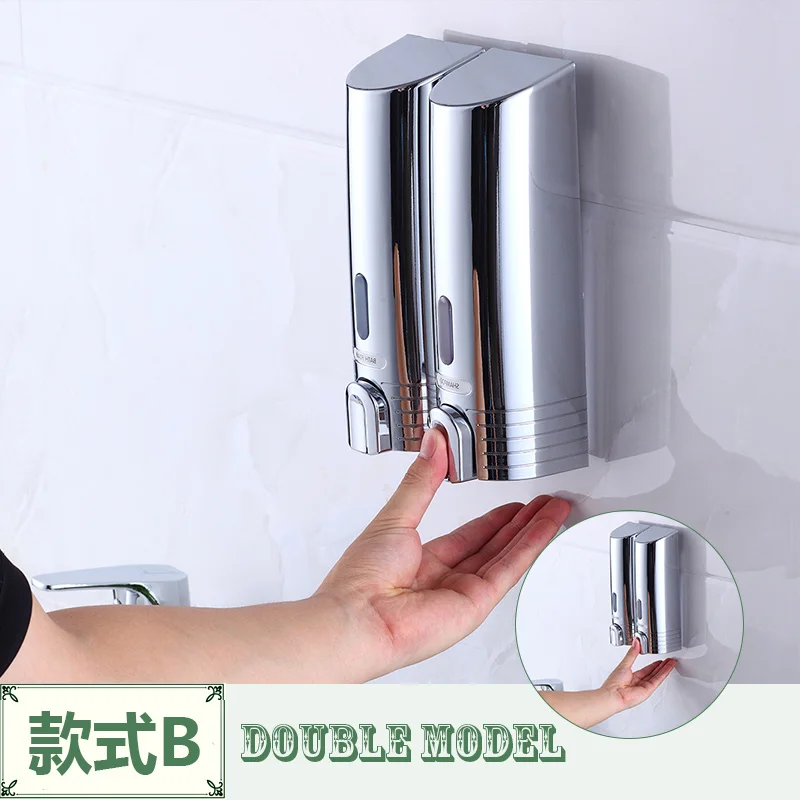 FLG дешевый двойной дозатор для мыла настенный дозатор для мыла шампунь дозатор для душа для ванной комнаты больница отель поставка P113-02C - Цвет: dual