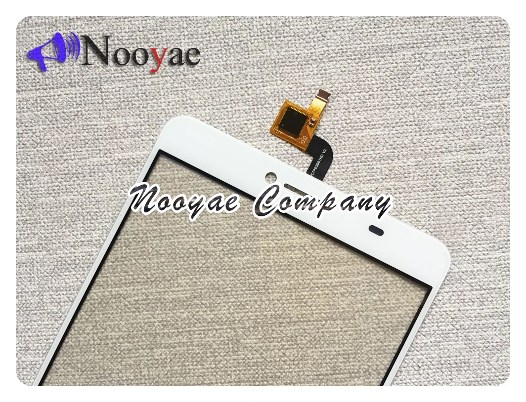Проверенный белый сенсорный экран ОК Для Doogee Y6 Max дигитайзер передняя внешняя