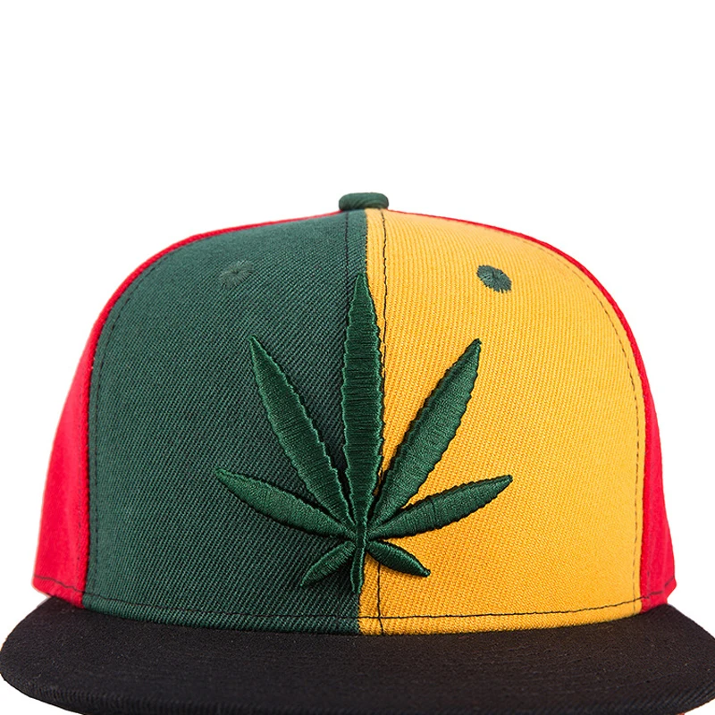 Высокое Качество Gorras Хип Хоп Кепка Мужчины 2016 Gorra Snapcap Snapback Шапки Листья Wuke