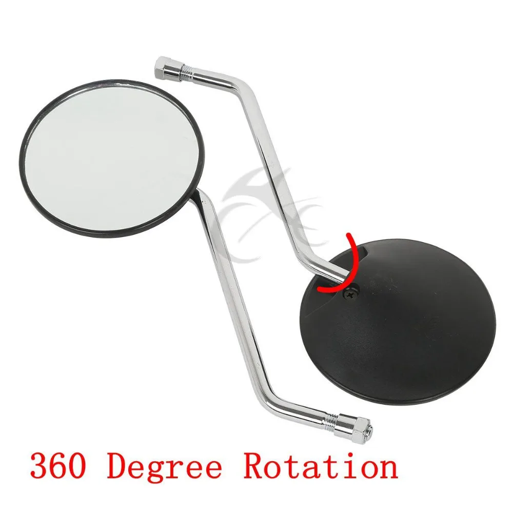 

Motorcycle Left Right Rear View Side Mirrors For Honda CT110 CG125 XL250 XL400