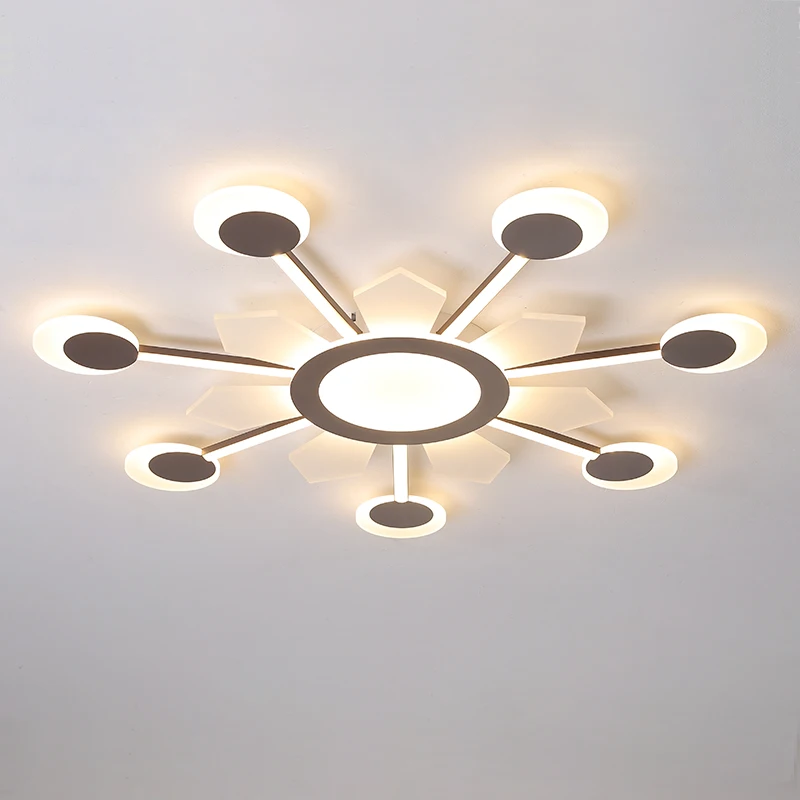 

New Brown led chandelier Creative Acrylic chandeliers ceiling For Livingroom Bedroom plafondlamp modern chandelier lighting