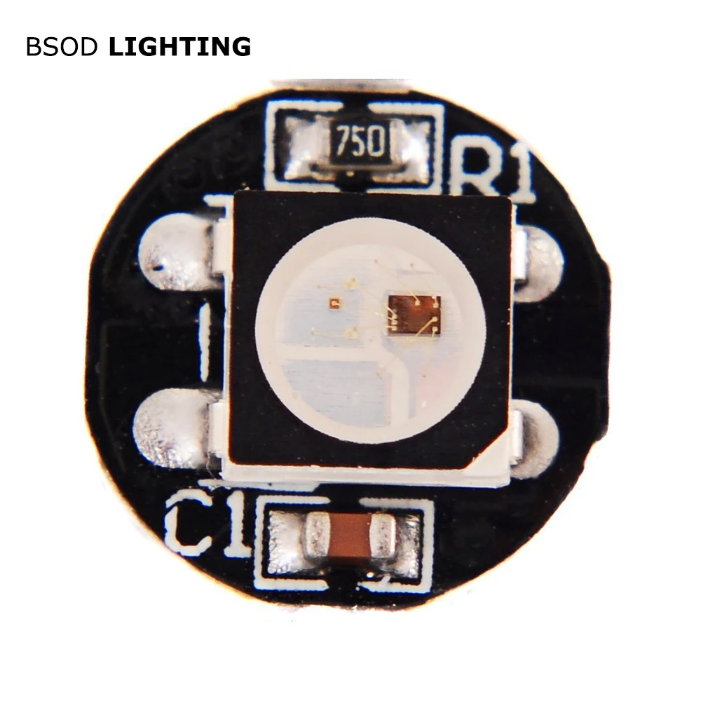 

WS2812 Led Chip & Heatsink Alu Board BSOD DIY WS2812B Mini Smart RGB Light Source SMD5050 Build-in IC Pixel Nodes No Waterproof