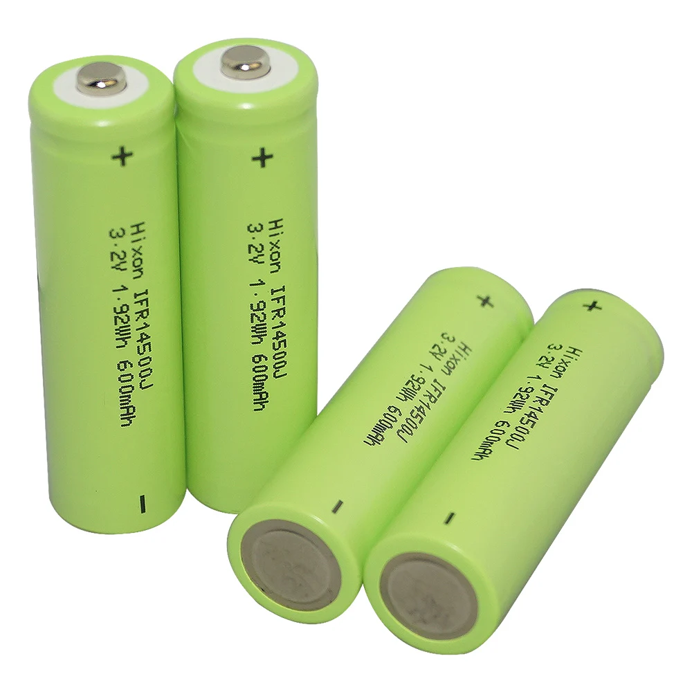 4 шт Hixon LiFePo4 батарея 3,2V 600mAh IFR14500 аккумуляторная батарея с сертификацией UN und UL