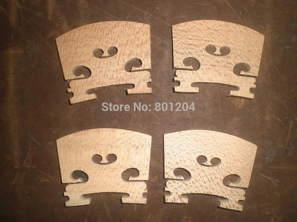

4 PCs High Grade Marple Violin bridge 4/4