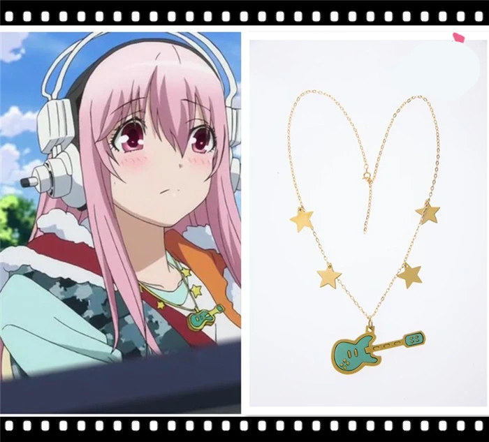 

Super Sonico the Animation Star Guita Necklace Cosplay Necklace Women necklace