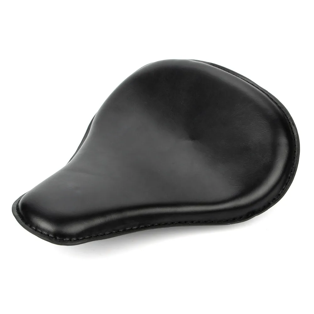 

Custom Motorcycle Retro Black Front Driver Solo Seat for Harley Chopper Bobber 883 Models Leather Saddle Seat Cushion