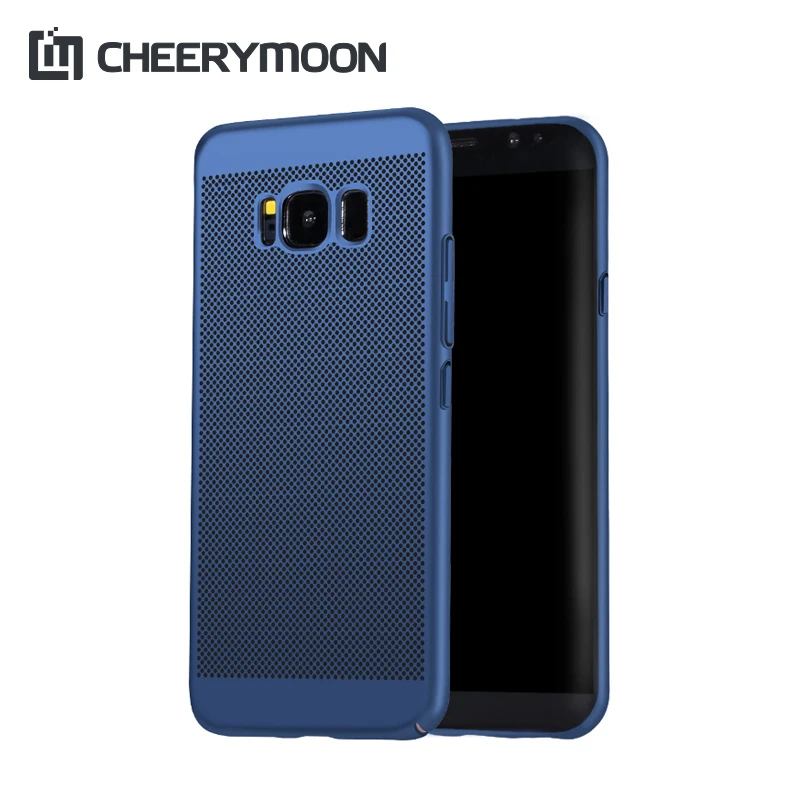 CHEERYMOON Dissipate Heat Ventilated Phone Case For Samsung S8 Hard Mobile Protective Housing Shell Back Cover