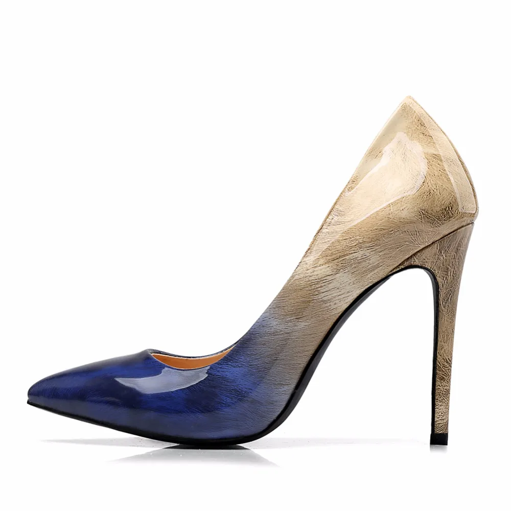 women high heel pumps pointed toe heels dress shoes black bottom (2)