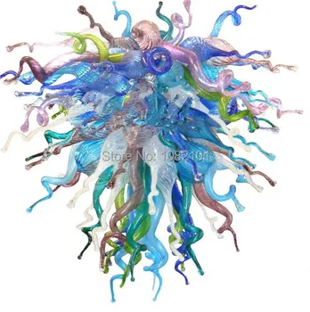 

Free Shipping AC LED Romantic Colorful Glass Art Antique Bedroom Lamps