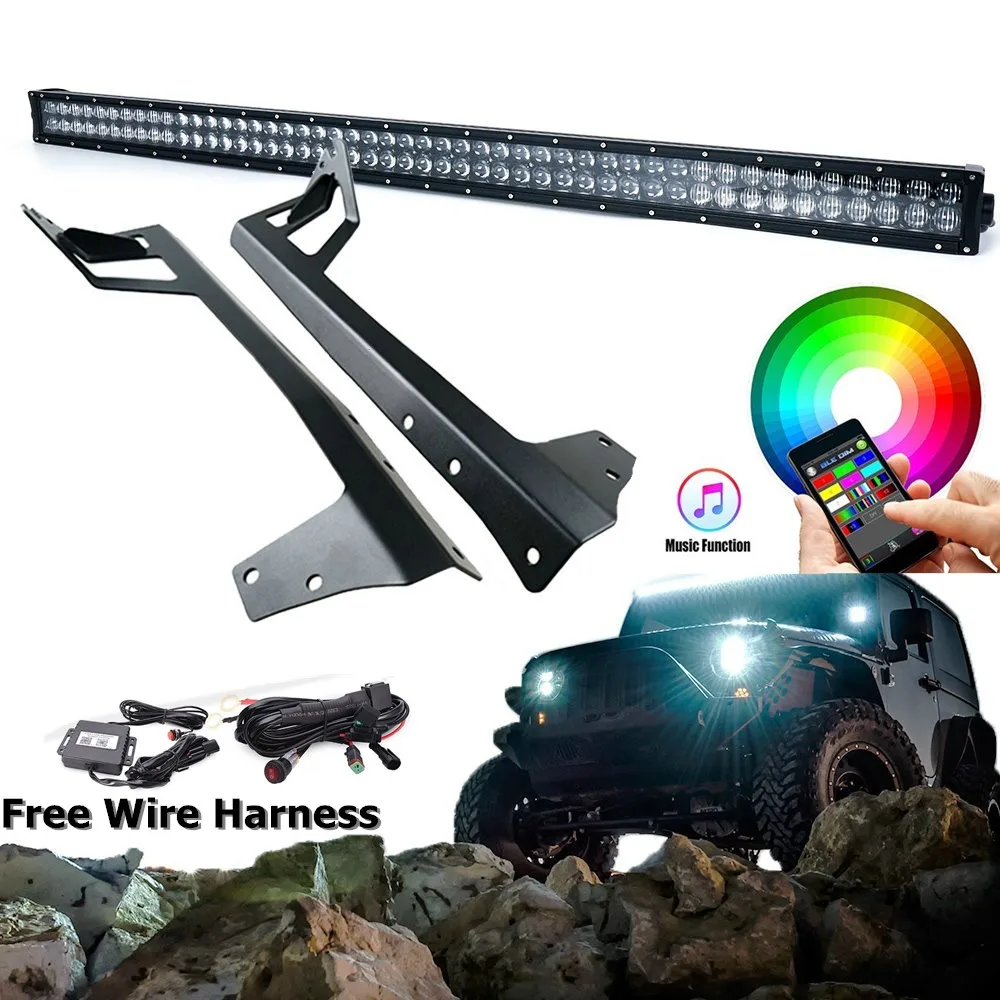 Светодиодная панель рабочего освещения Marloo 5D RGB 288 Вт 50 дюймов управление через