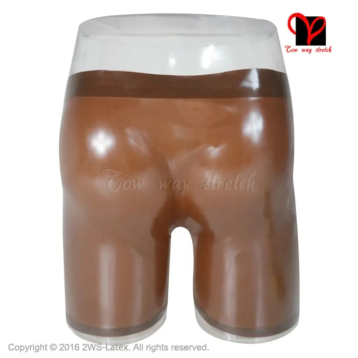 Шорты боксеры из латекса с длинными штанинами размеры до XXL|rubber pants|penis rubberpanties penis |