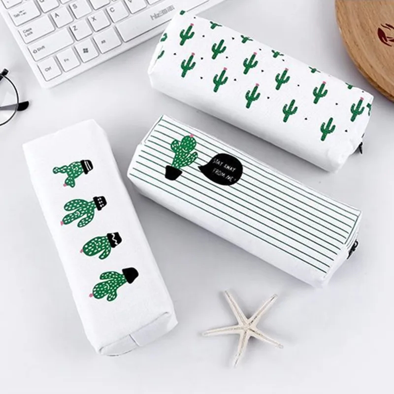 السفر مستحضرات التجميل حقيبة حقيبة مدرسية مقلمة النساء أدوات الزينة المكياج حقيبة مستحضرات تجميل كيس التخزين محفظة المنظم الصبار الطباعة