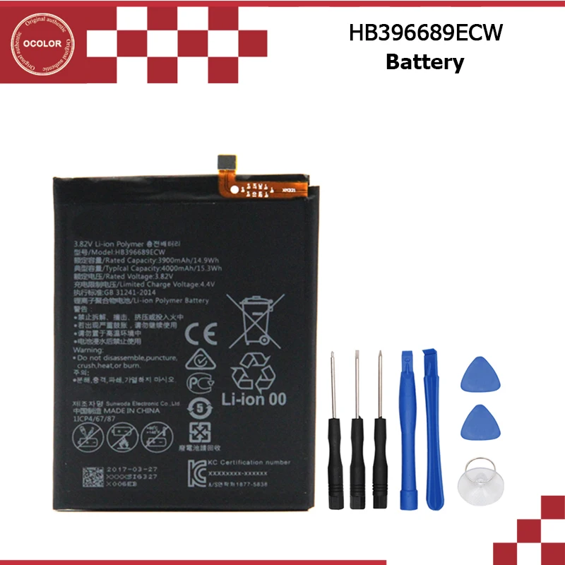 Ocolor для huawei HB396689ECW аккумулятор 4000mAh запасная батарея mate 9 Pro Enjoy 7 Plus/Y9 2019 | Мобильные
