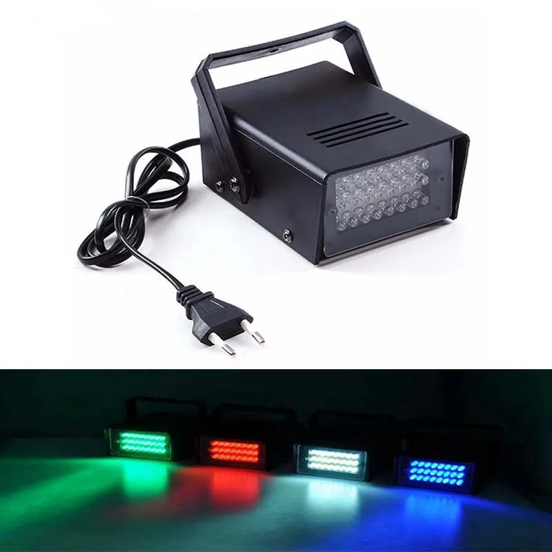 LED Strobe Lights 3W 24Leds Mini Stage Light Disco Party Club