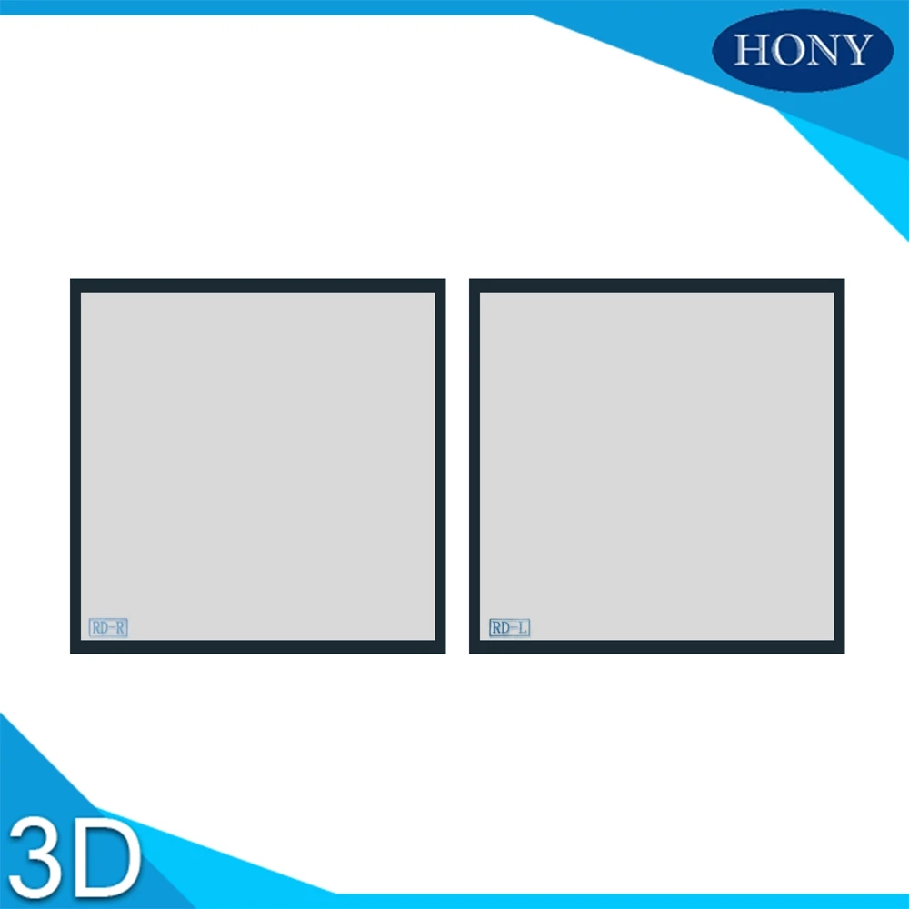1 Pairs 15*15CM/20*20CM Make 3D Projector Filters,Circular Polarizer 3D