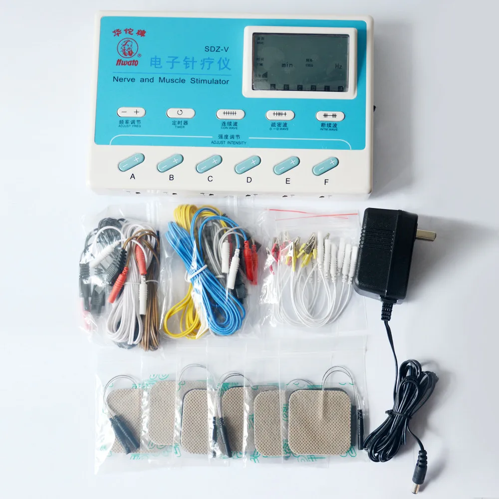 

6 Channels Portable Low-Freqency SDZ V Hwato Nerve Pain Relief Muscle for Sleeping Help Electric Acupuncture Stimulators Devices