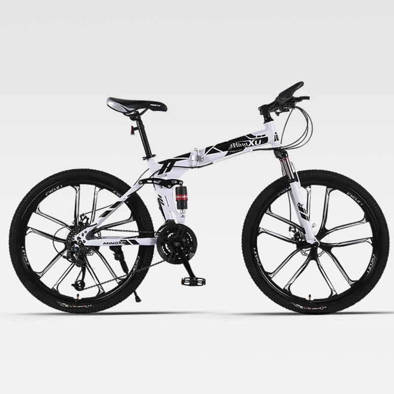 Cheap Cheap Mountain Bike Folding Ten Knife Wheel Double Damping Cross-Country Speed Both Men and Women Adult 2020 3
