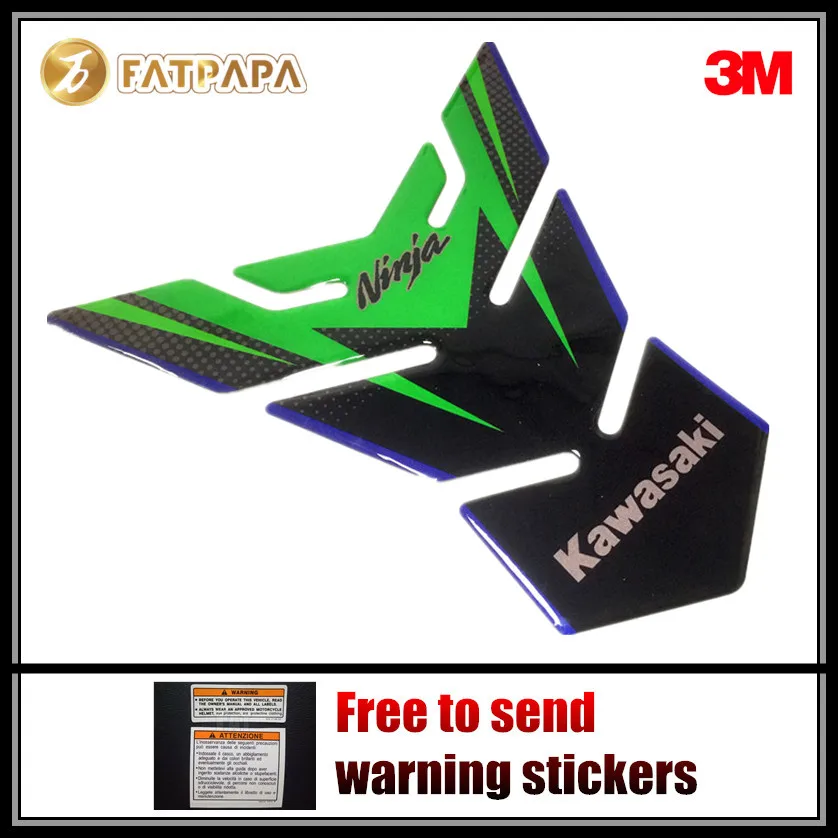 

Motorcycle carbon fiber 3D three-dimensional tank protection Sticker Fir For Kawasaki KLE650 VERSYS650 VERSYS1000 NINJA Z250/300