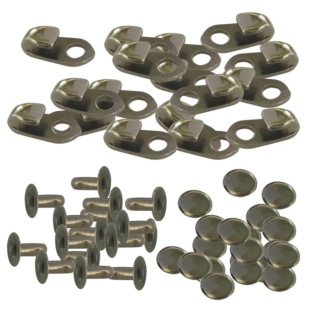 20 Sets Boot Hooks Lace Fittings With Rivets Camp Hike Climbing