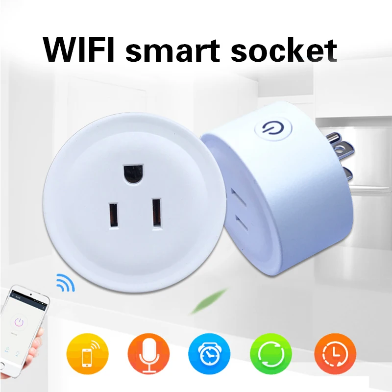 

Timing Voice Control Wi-Fi Plug Google Socket Outlet Mini Smart Amazon Alexa Android IOS Home Supplies Echo