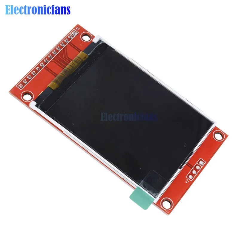 2," 240x320 SPI TFT lcd модуль последовательного порта+ 5 В/3,3 В адаптер PBC Micro SD ILI9341 Белый светодиодный 2,4 дюйма