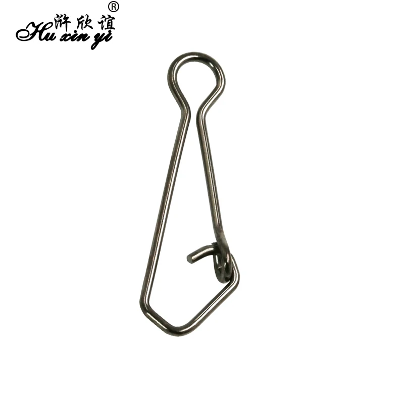 

HXY 200pcs-50pcs 000#-8# Stainless Steel fishing accessories Hooked Snaps Fishing Hook Line Connector sea Swivel Rolling Snap