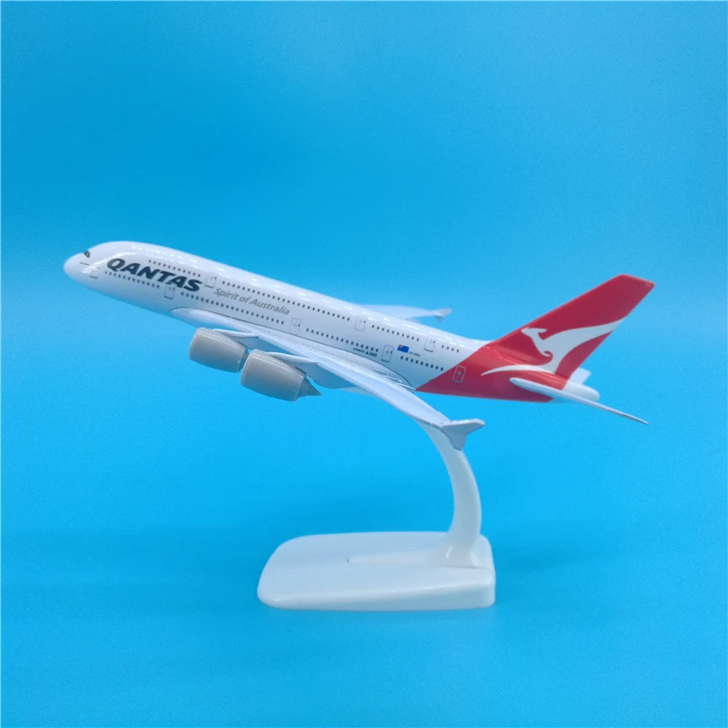 20 см A380 Австралия модель самолета Qantas дыхательные пути металлического Aeronauticalair