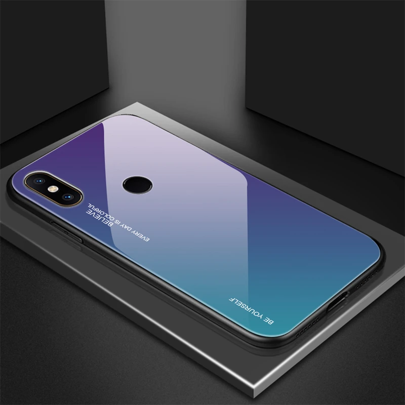 Gradient Tempered Glass Case For Xiaomi Redmi Note 6 Pro Note 5 6 5 Plus 6A 4X 6 Pro A2 Lite For Xiaomi Mi 8 Lite A1 A2 MAX 3 (10)