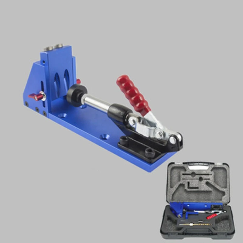 

Aluminum Alloy Carpenter Guide Locator Drilling Kit 9.5MM Woodworking Inclined Hole Guide Set Oblique