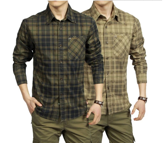 GUIH Long Sleeve Lapel Shirt Plaid Shirt Long Sleeve T-Shirt Spring and Autumn Casual Mens Long Sleeve Mens Shirt 